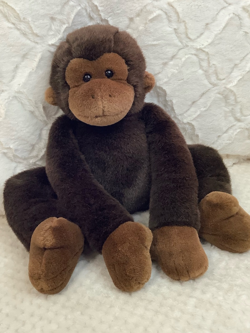 IKEA Vintage Schimpans Brown Plush Monkey Chimpanzee Stuffed Animal Toy Rare HTF